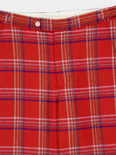 Bode Red Gable Plaid Trousers