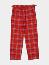 Bode Red Gable Plaid Trousers