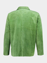 Bode Green Suede Overshirt