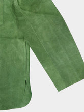 Bode Green Suede Overshirt