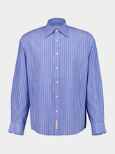 Bode Blue and Cream Bluebell Long Sleeve Shirt