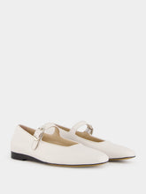 Le Monde Beryl White Mary Jane Flats