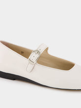 Le Monde Beryl White Mary Jane Flats