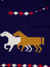 Bode Blue Diamond Corral Cardigan