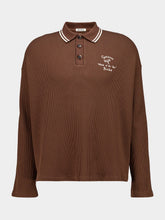 Bode Brown Geneva Waffle Polo