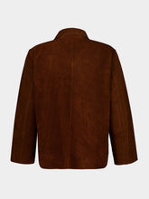 Bode Brown Suede Overshirt