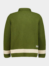 Bode Green Marsh Crochet Long Sleeve Shirt