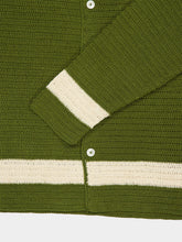 Bode Green Marsh Crochet Long Sleeve Shirt