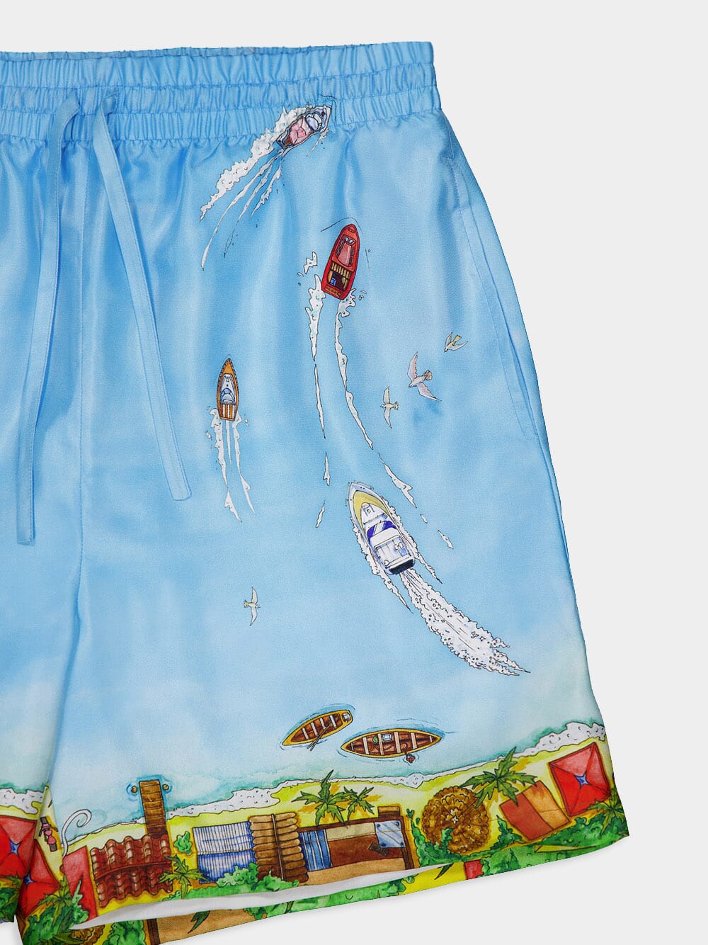 Maison Sur Piloti Silk Shorts