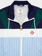 Casablanca Blue Pinstripe Laurel Track Jacket