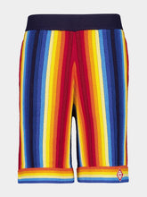 Casablanca Gradient Towelling Effect Cotton Shorts