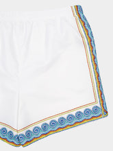 Casablanca White Printed Beach Club Swim Shorts