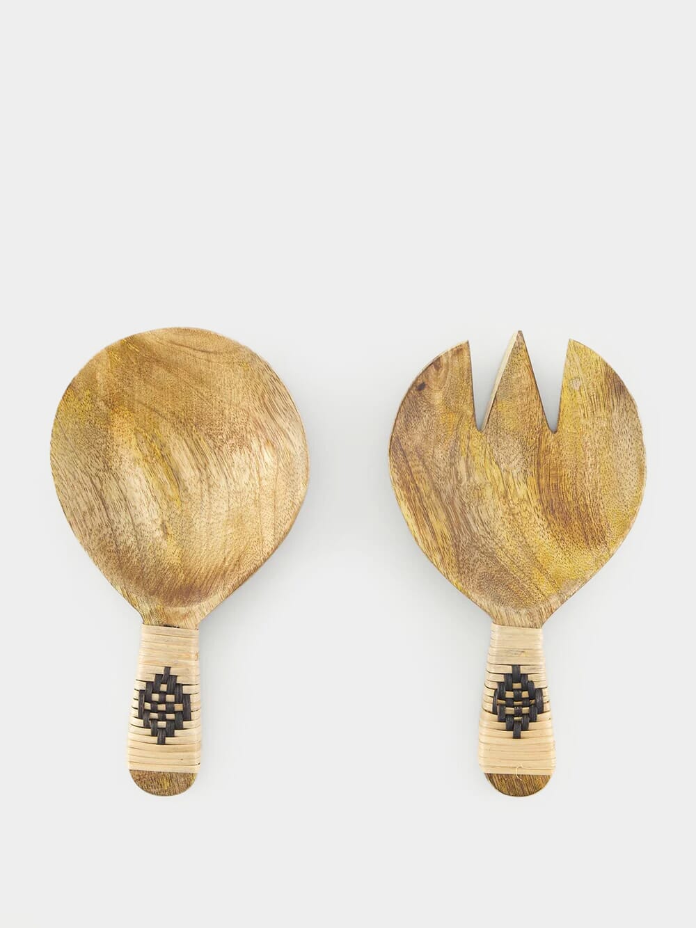 Wooden Serving Set With Bamboo