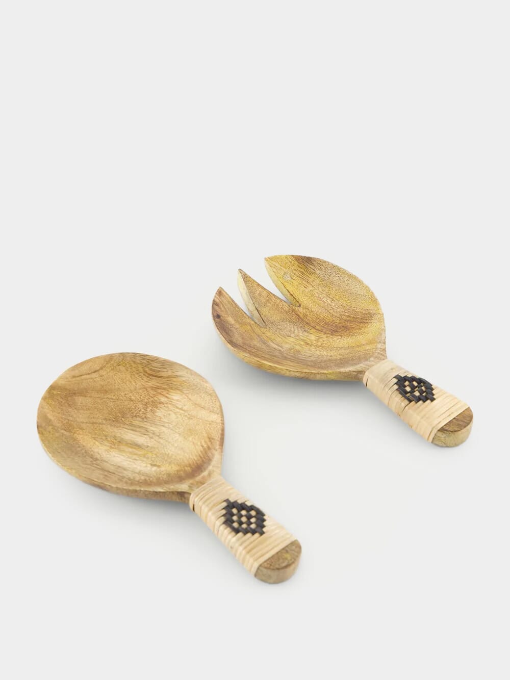 Wooden Serving Set With Bamboo