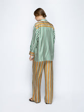 Paula Sonia Multi Stripes Silk Twill Pants