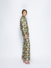 Paula Sonia Aquageo Printed Silk Twill Pants