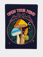 Olympia Le-Tan Open Your Mind Navy Clutch