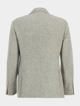 Brunello Cucinelli Grey Wool Blazer with Pockets