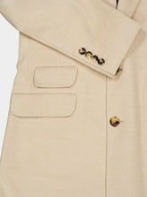 Brunello Cucinelli Sand and Ruby Virgin Wool Tailored Coat