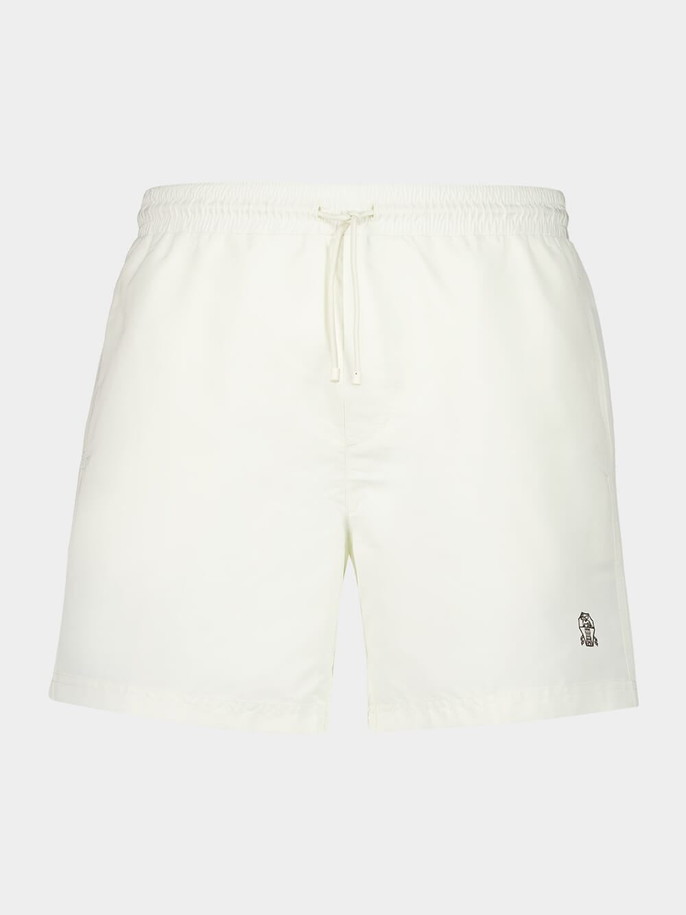 White Swim Shorts