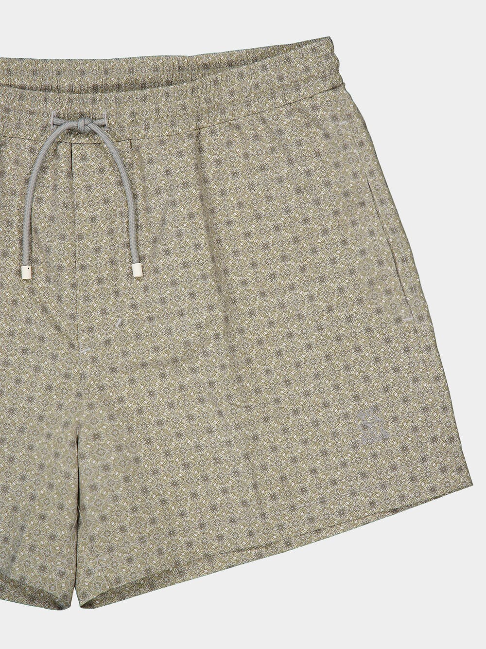 Sage Geometric Swim Shorts