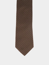 Brunello Cucinelli Hazelnut Textured Silk Tie