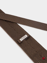 Brunello Cucinelli Hazelnut Textured Silk Tie