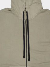James Perse Fog Pigment Zip-Up Hooded Sweatshirt