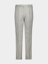 Brunello Cucinelli Grey Striped Alpaca Wool-Blend Suit