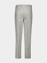 Brunello Cucinelli Grey Striped Alpaca Wool-Blend Suit