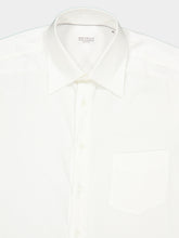 Brunello Cucinelli White Cotton and Lyocell Shirt