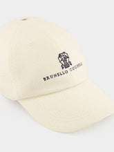 Brunello Cucinelli Off-White Hopsack Baseball Cap