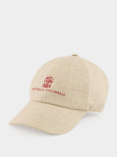 Brunello Cucinelli Beige Hopsack Baseball Cap