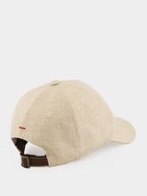 Brunello Cucinelli Beige Hopsack Baseball Cap