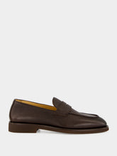 Brunello Cucinelli Brown Leather Penny Loafers