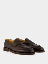 Brunello Cucinelli Brown Leather Penny Loafers