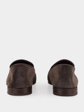 Brunello Cucinelli Mud Brown Suede Tassel Loafers