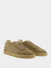 Brunello Cucinelli Light Brown and Olive Suede Sneakers