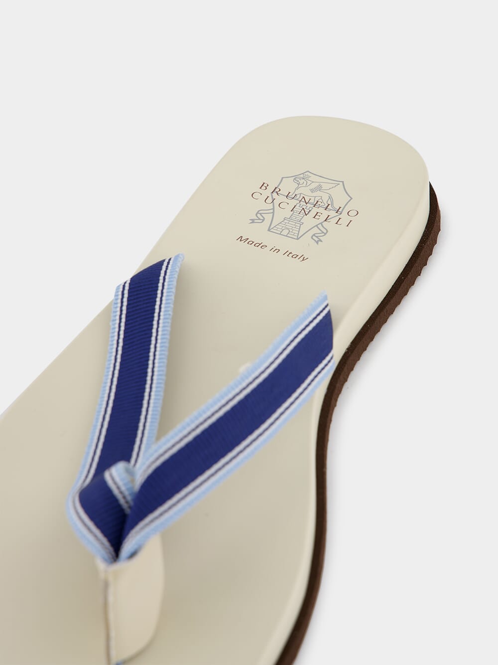 Striped Grosgrain Flip-Flops