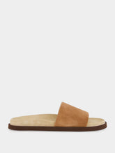Brunello Cucinelli Beige Leather Slide Slippers