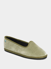 Piedaterre Modigliani Flats in Sage Green Velvet