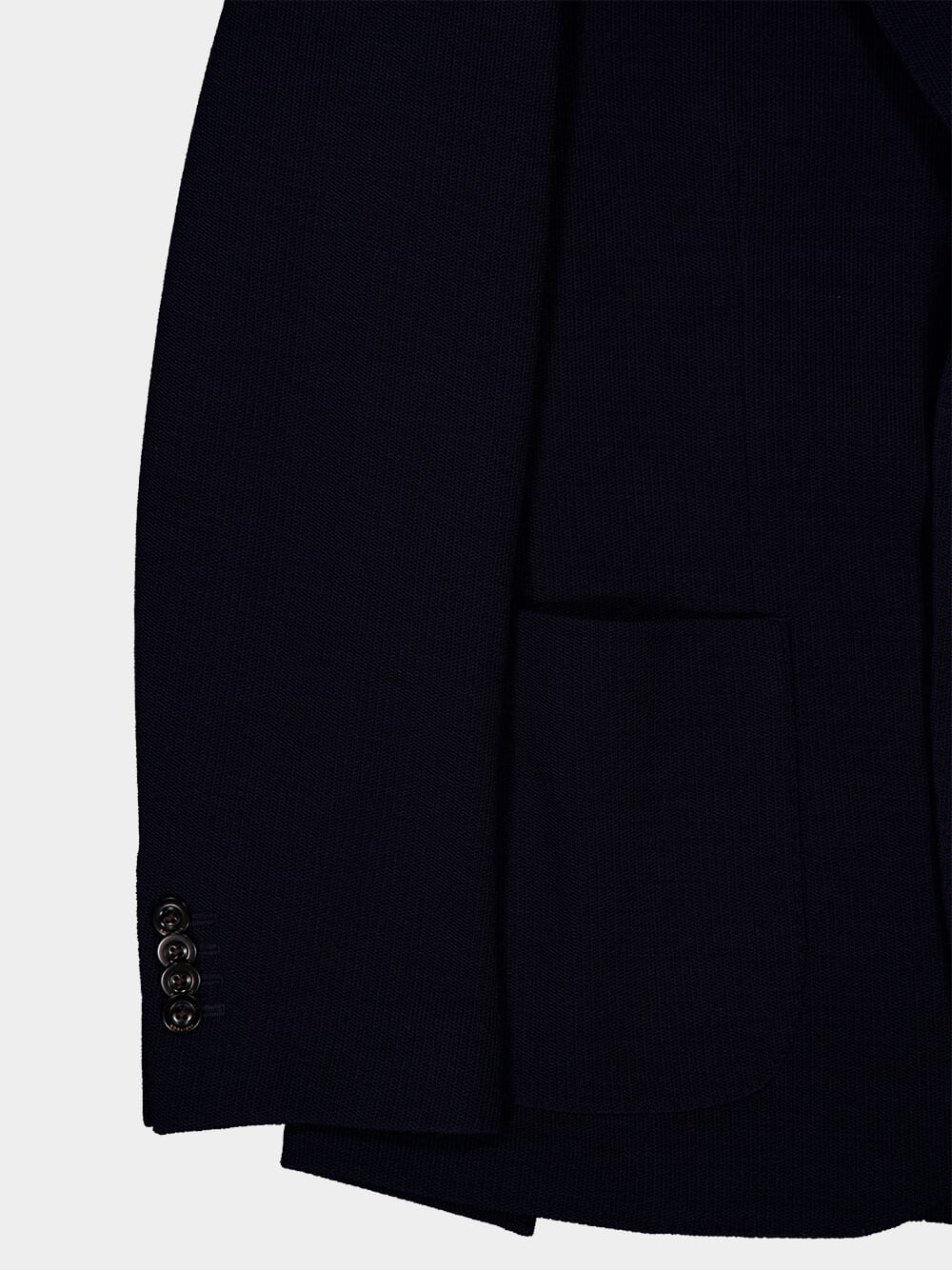 Blue Single-breasted Wool Blazer