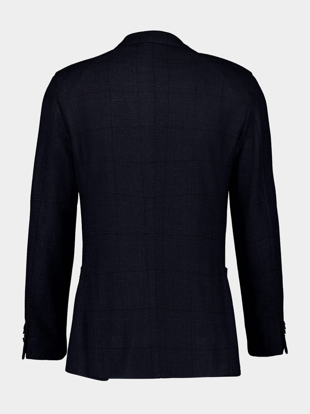 Classic Fit Navy Cotton Blazer