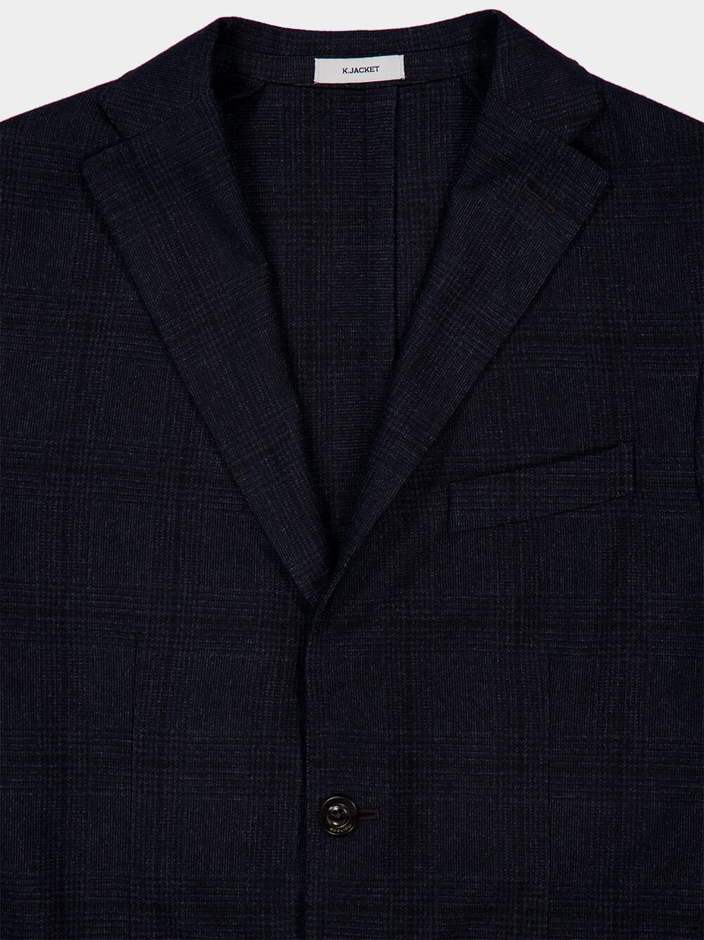 Classic Fit Navy Cotton Blazer