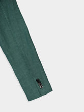 Boglioli Green Linen Notch-Lapel Jacket