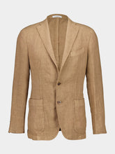 Boglioli Sand Brown Linen Suit