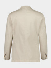 Boglioli Beige Cotton Suit with Blazer and Trousers