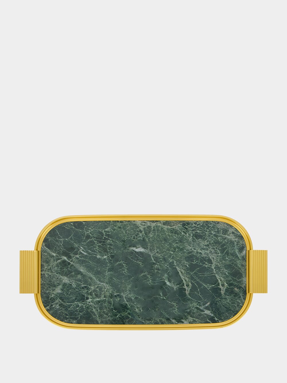 Gold and Green Marble Coffee Tray