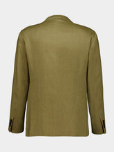 Boglioli Green Linen Double-Breasted Suit