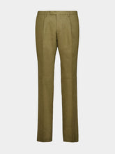 Boglioli Green Linen Double-Breasted Suit